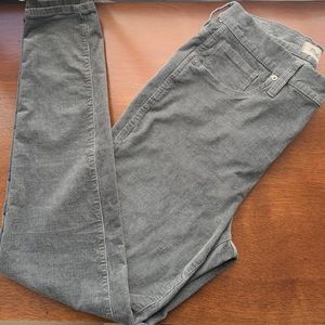 Madewell 10” Skinny High Rise: Corduroy Edition